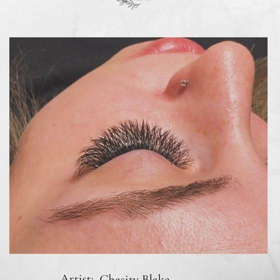 YY lash set by Chasity. Effortless volume, no daily mascara — Mane Escape Studio, Benwood WV